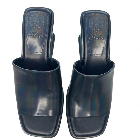 Vince Camuto Falivda Platform Slide in Gun Metal. Sz: 7.5 - Picture 2 of 8